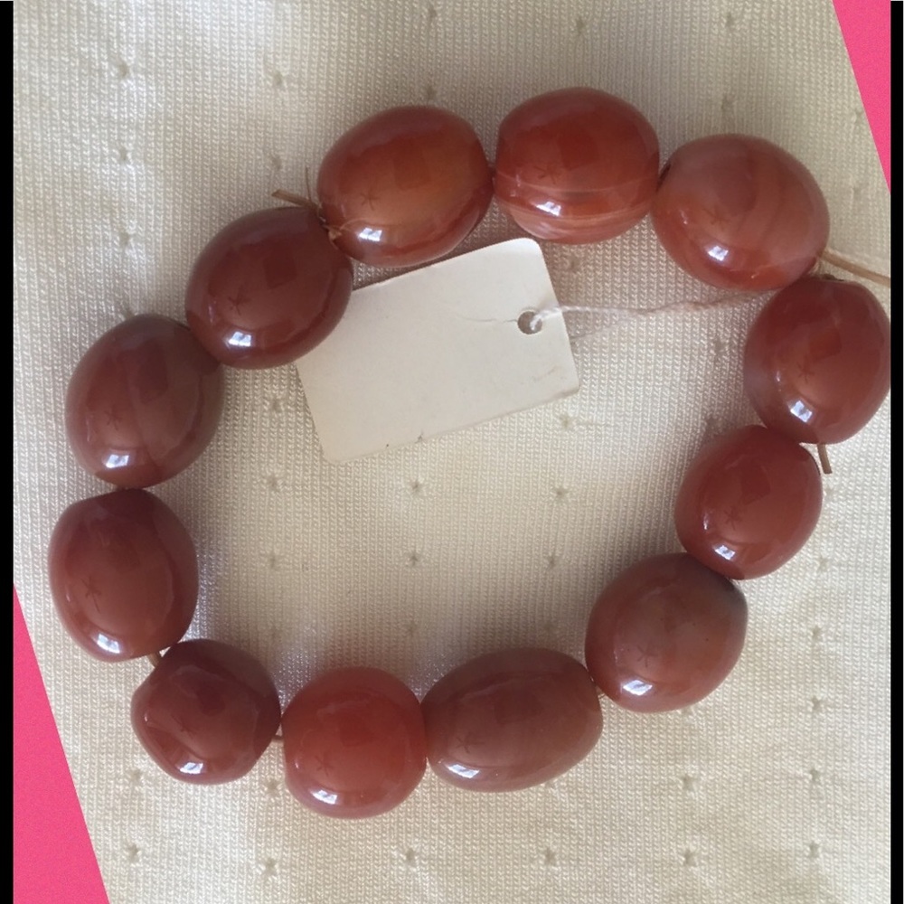 BROWN JADE BRACELETS